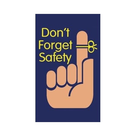 Accuform FLOOR MATS DON'T FORGET SAFETY 5 FT PMM303 PMM303